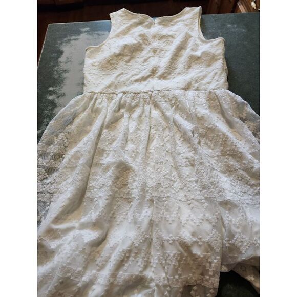 Sundance "In a Heartbeat" White Lace Sleeveless Dress, Size 12 - Picture 3 of 6